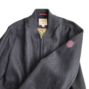 Brooks Brothers Red Fleece Merino Wool Thermore Bomber Jacket Men's XL Black